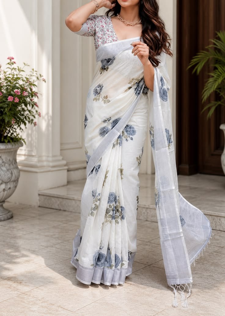 Printed saree collection c12