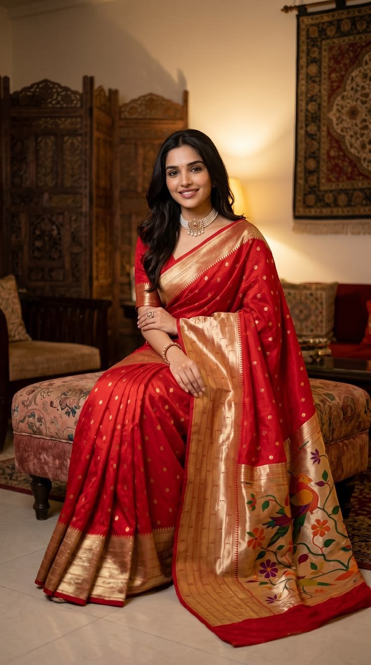 Traditional Paithani Silk Saree c21c