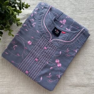 Premium embroidery nighty a14