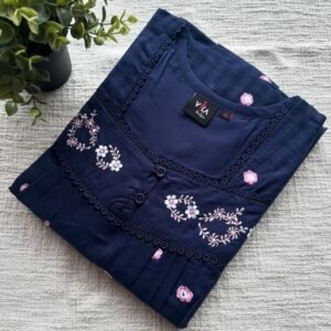 Premium box embroidery nighty a7