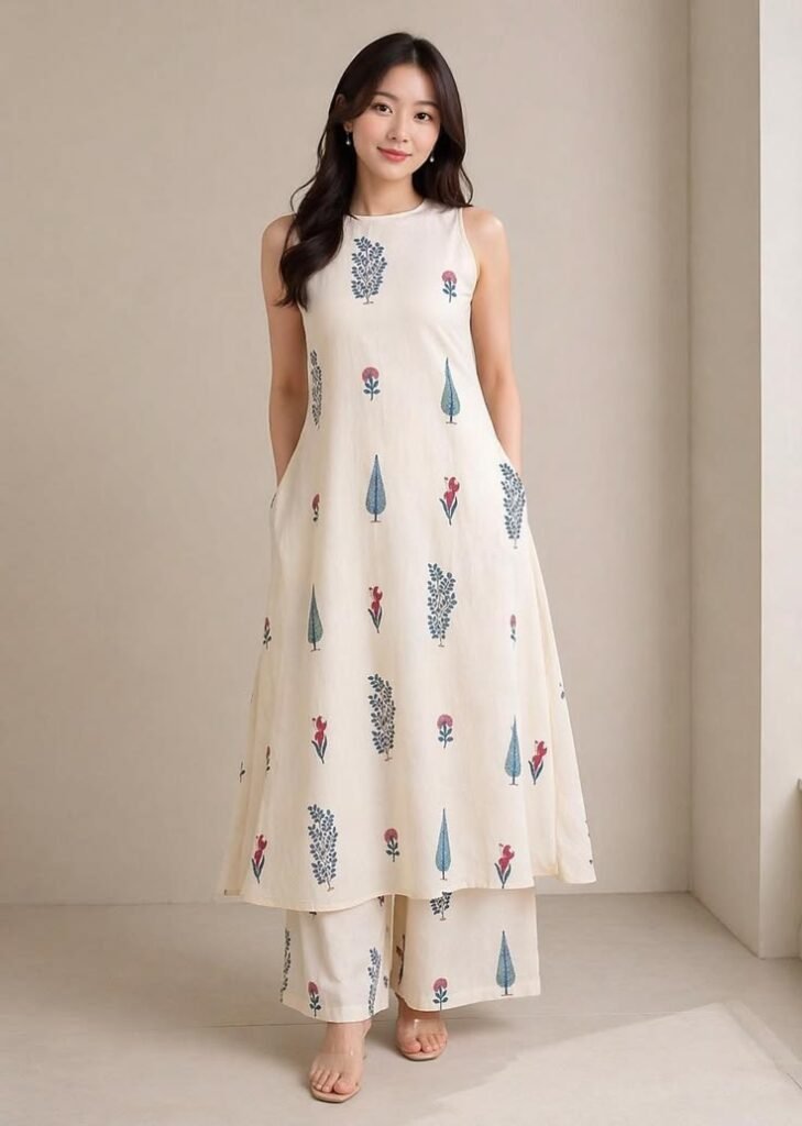 Butterfly Printed kurti e2